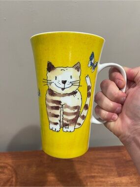 Konitz Germany CATS Butterflies Coffee Mug, Tea Cup Purrrfect For The Cat Lovers